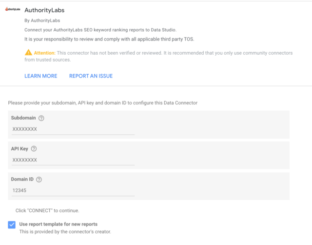 Using Rank Tracker Data In Google Data Studio